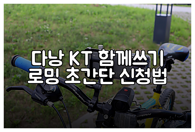 다낭 KT 함께쓰기 로밍 초간단 신청법