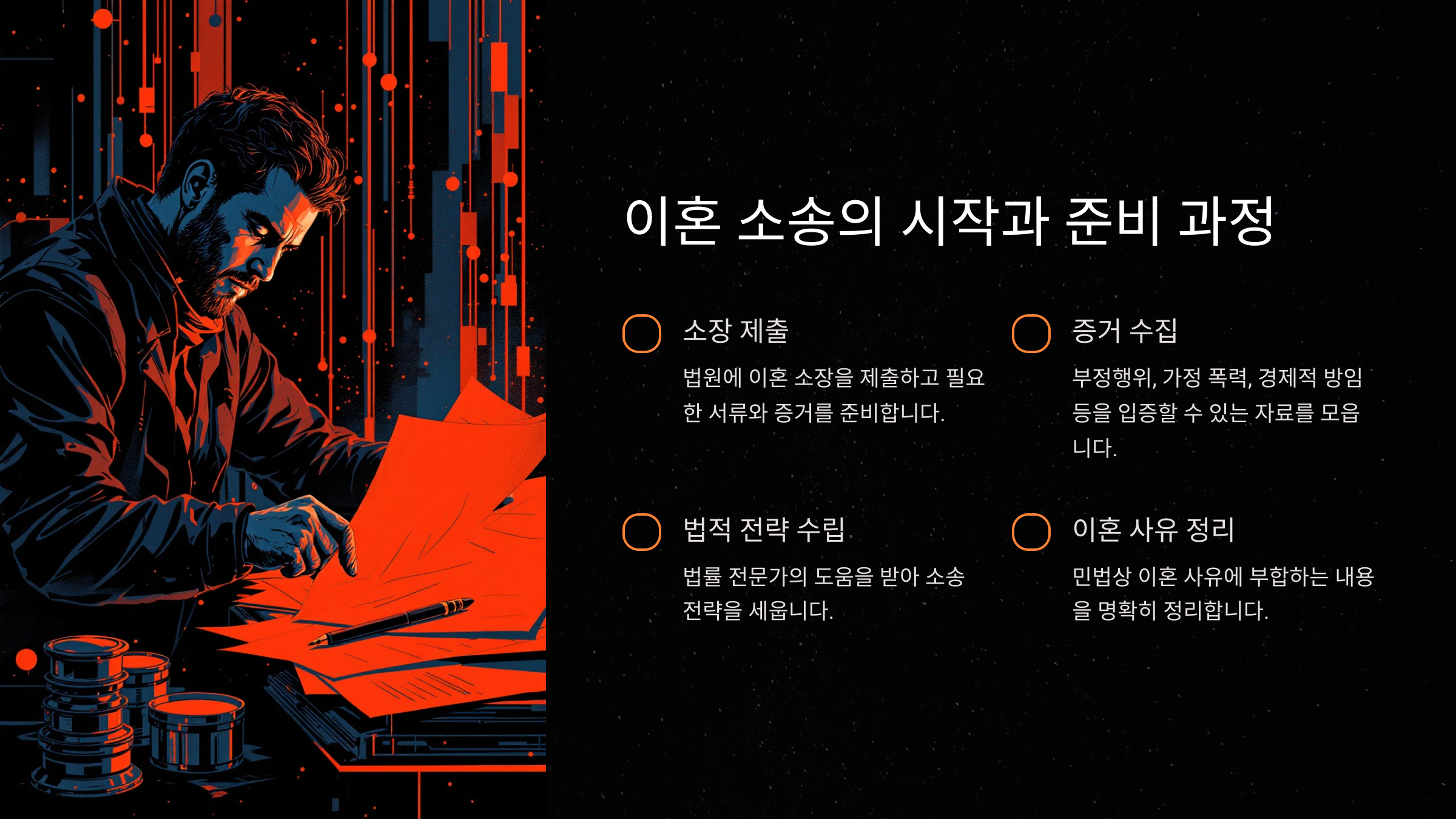 이혼 소송의 시작과 준비 과정