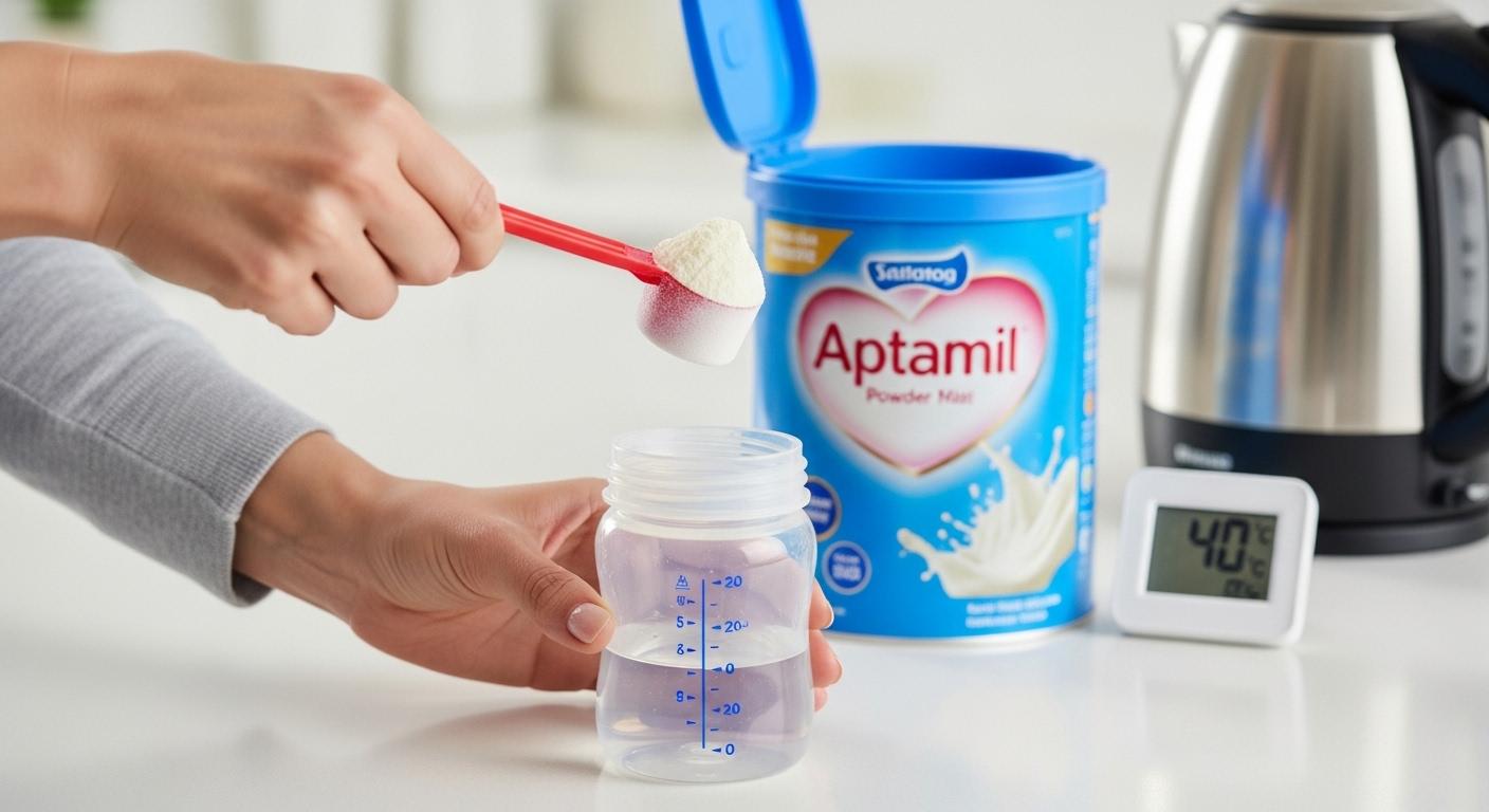 압타밀 분유 타는법