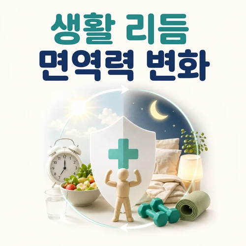 생활 리듬 면역력 변화