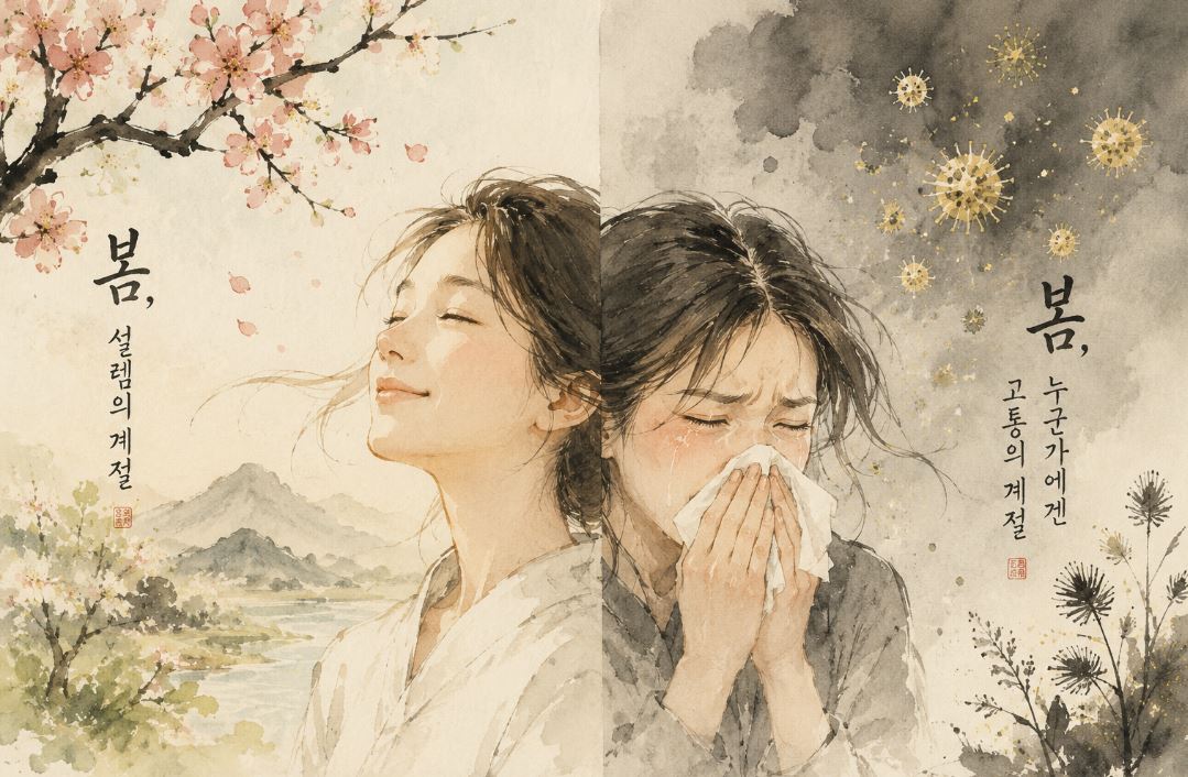 알레르기 AI일러스트
