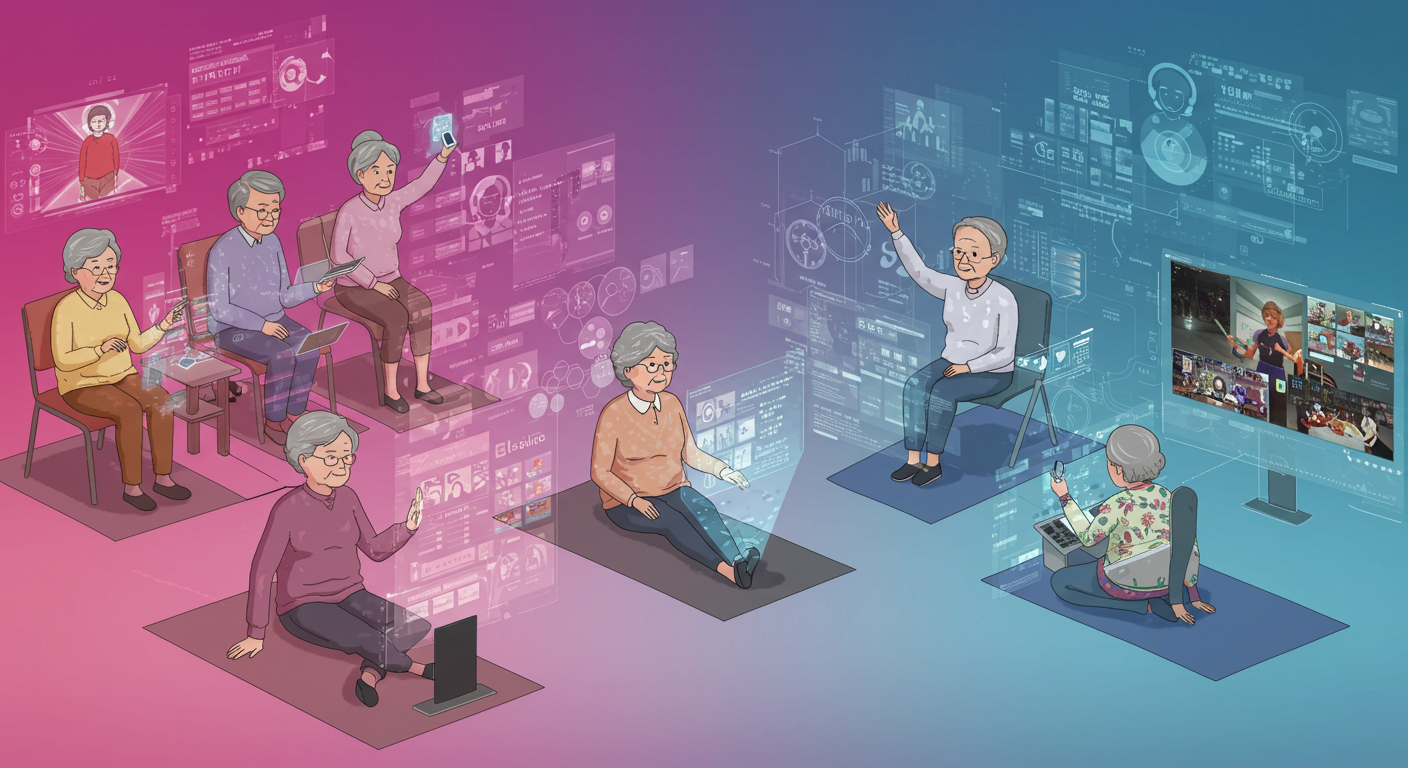 메타버스 세상을 보여주는 설명 이미지