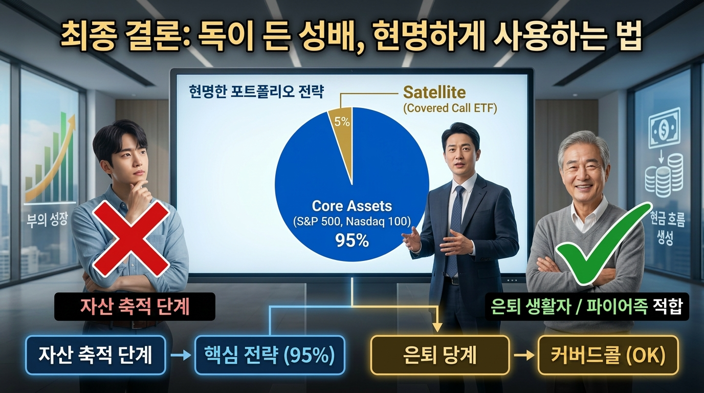 커버드콜 ETF의 최종 결론과 현명한 사용 전략