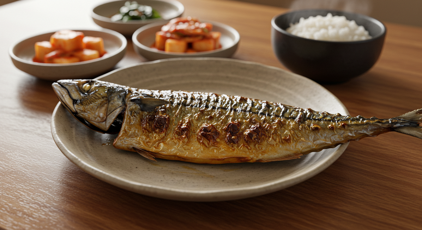 염증을 줄이고 폐 기능을 보호하는 데 도움이 되는 오메가-3가 풍부한 생선 고등어