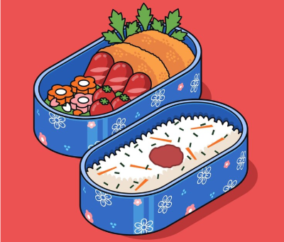 도시락 일러스트