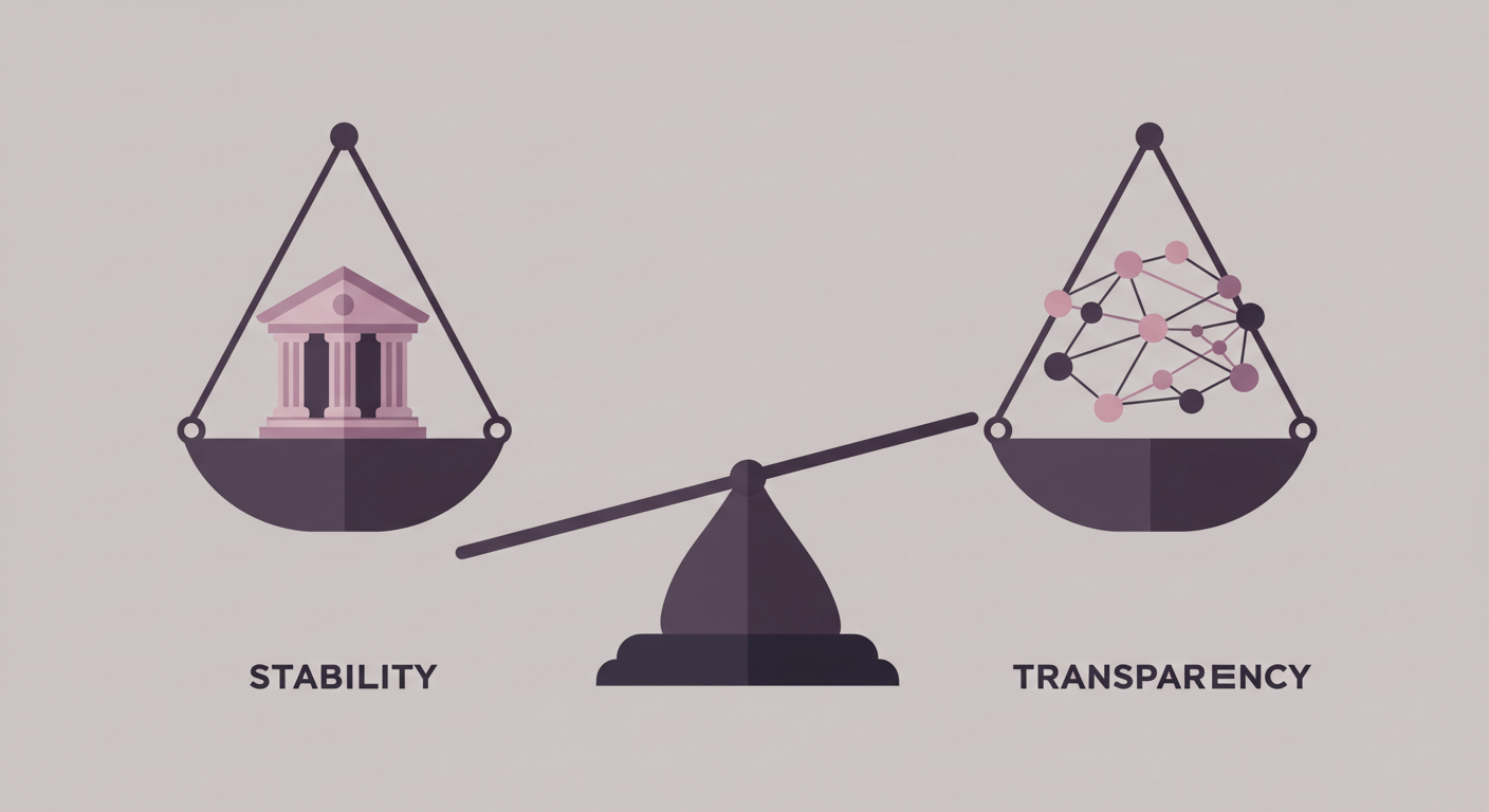핵심 비교: 안정성 vs 탈중앙성