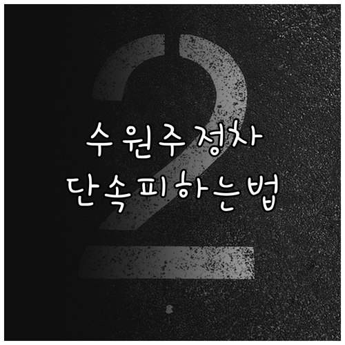 수원시 전역 주정차 단속 통합 알림 ..