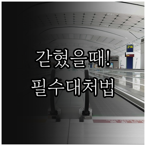 엘리베이터 갇힘, 공포심 버리고 침착..