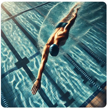 수영하는 이미지