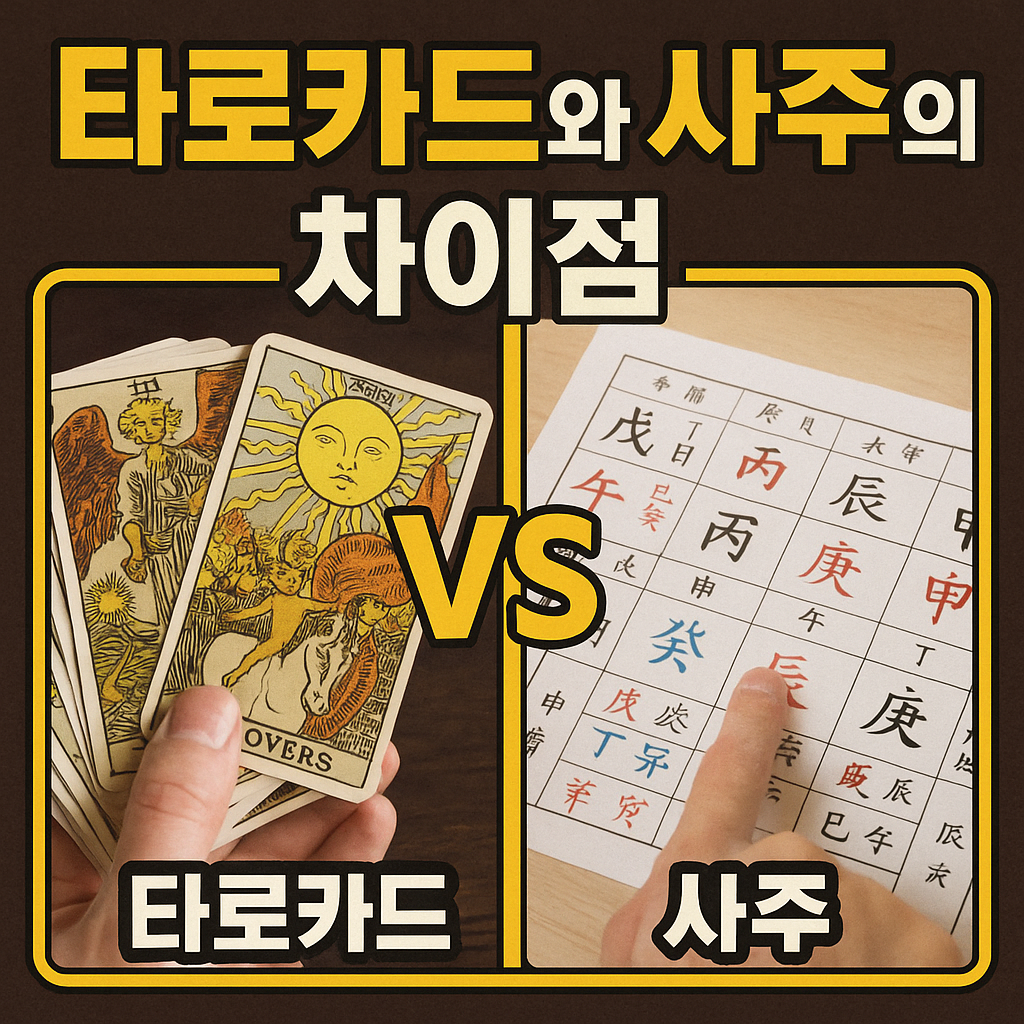 타로카드와 사주의 차이점