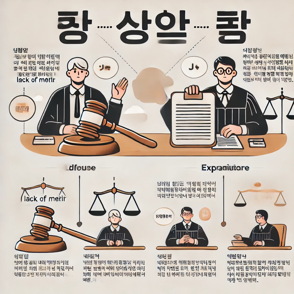 기각과 각하 차이 AI 이미지