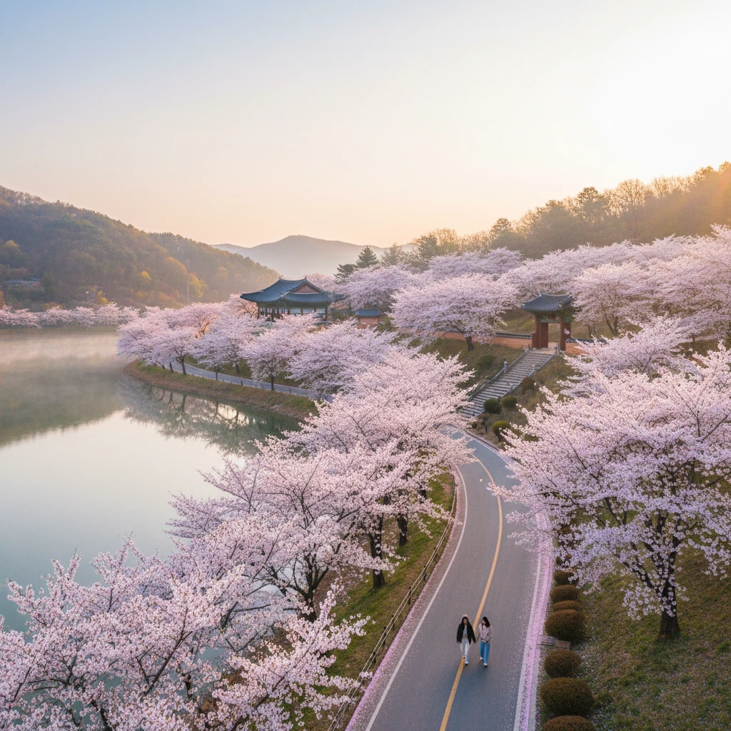 예산 벚꽃 실시간 개화 상황 및 예당..