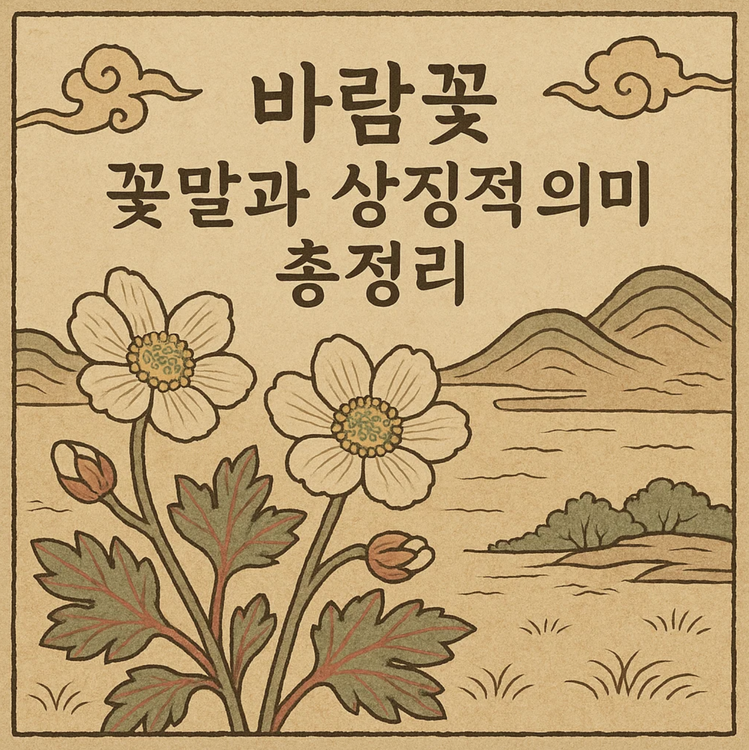 바람꽃 꽃말과 상징적 의미 총정리