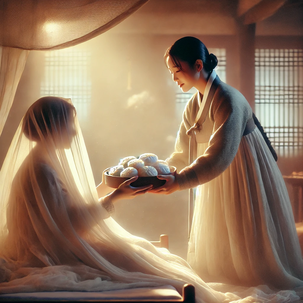 돌아가신 어머니가 떡을 가져다 주는 꿈