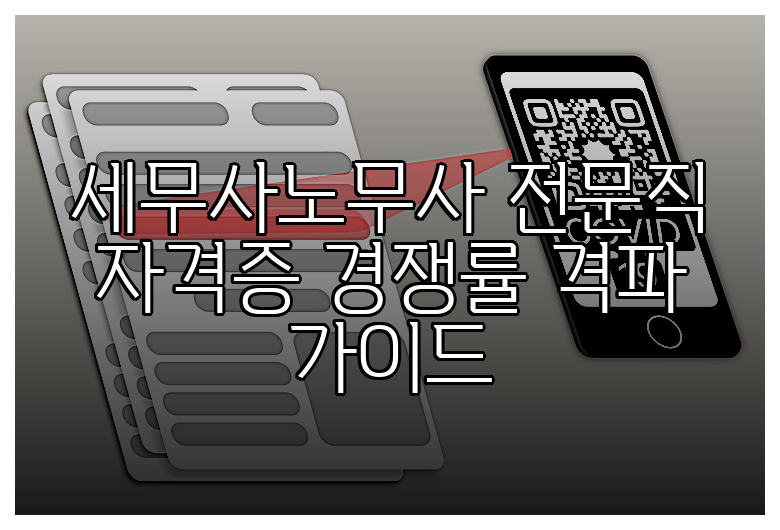 세무사노무사 전문직 자격증 경쟁률 격파 가이드