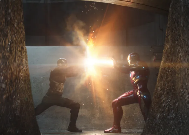 마블 만화 원작을 오마주한 장면