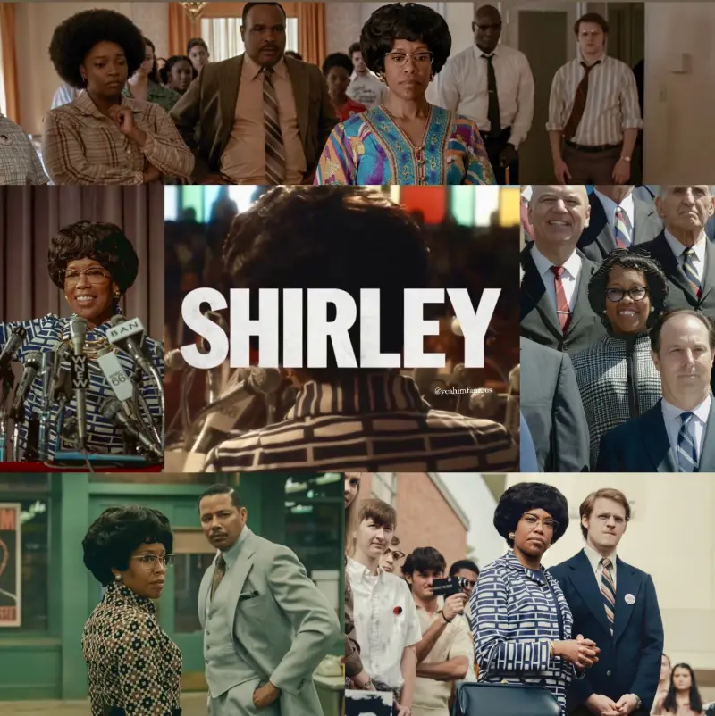 셜리에서 주인공 셜리 치점이 등장하는 포스터