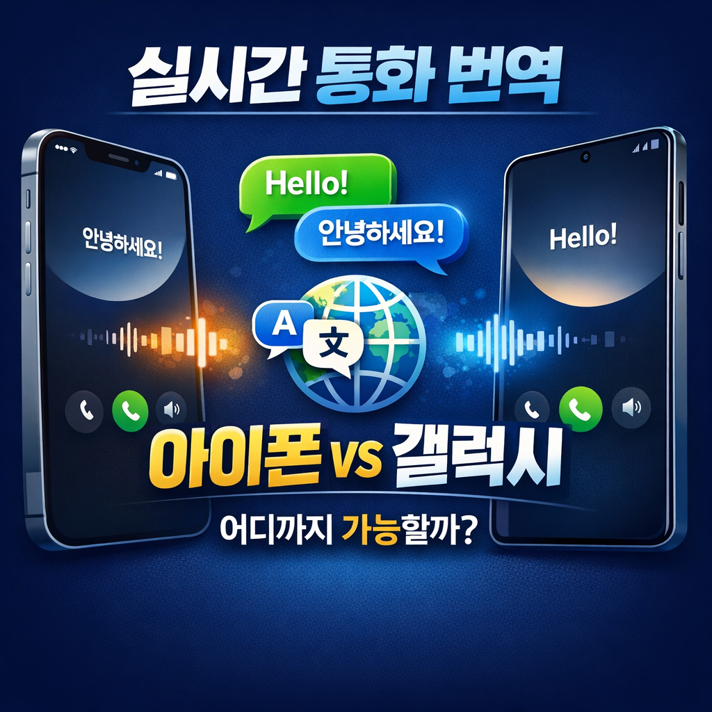 실시간 통화 번역 AI 기능, 최신 아이폰과 갤럭시에서 어디까지 가능할까