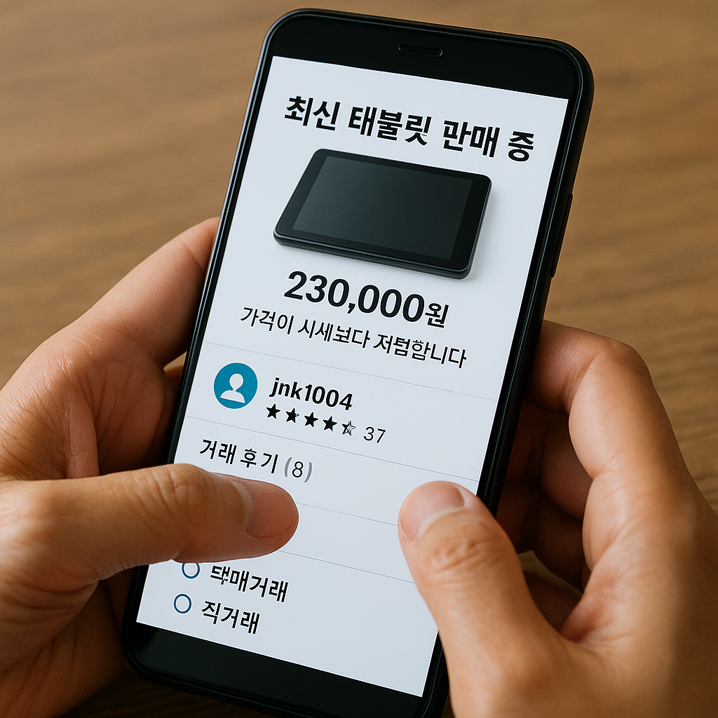 중고 거래 사기 주의 관련 사진