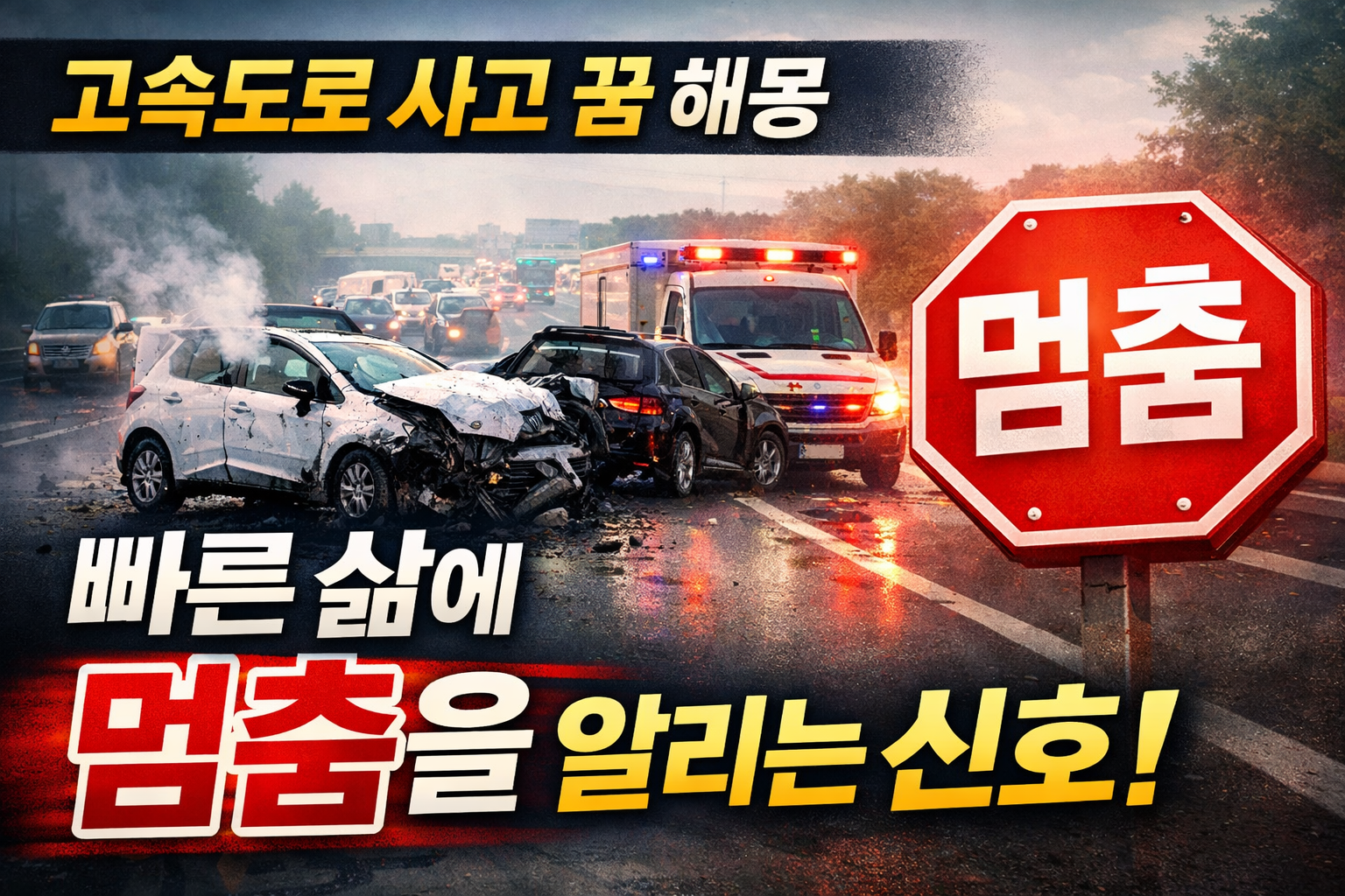 고속도로 사고 꿈