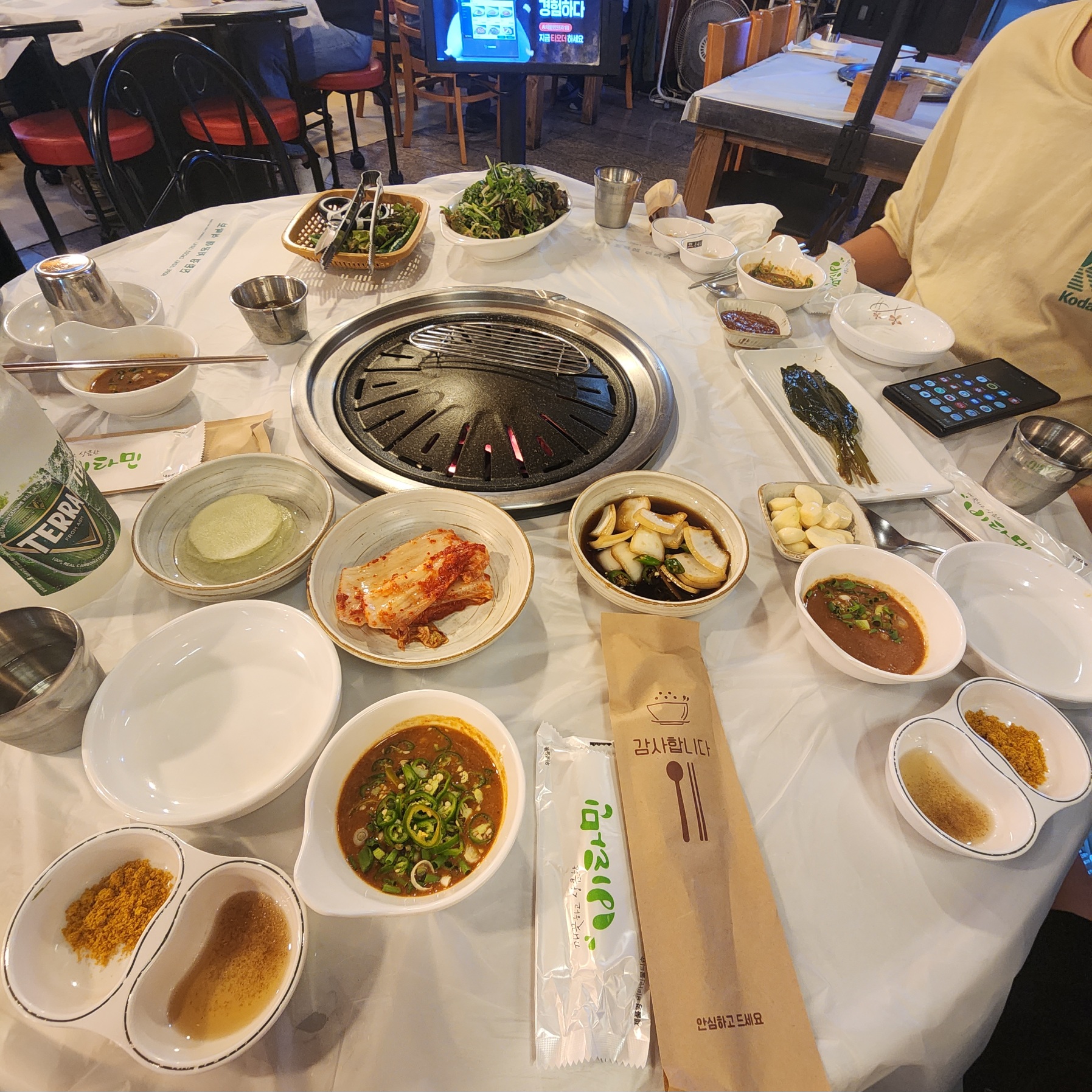 경주-생막창-기본-상차림