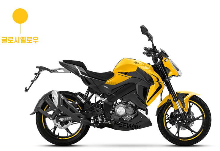 노란색 오토바이