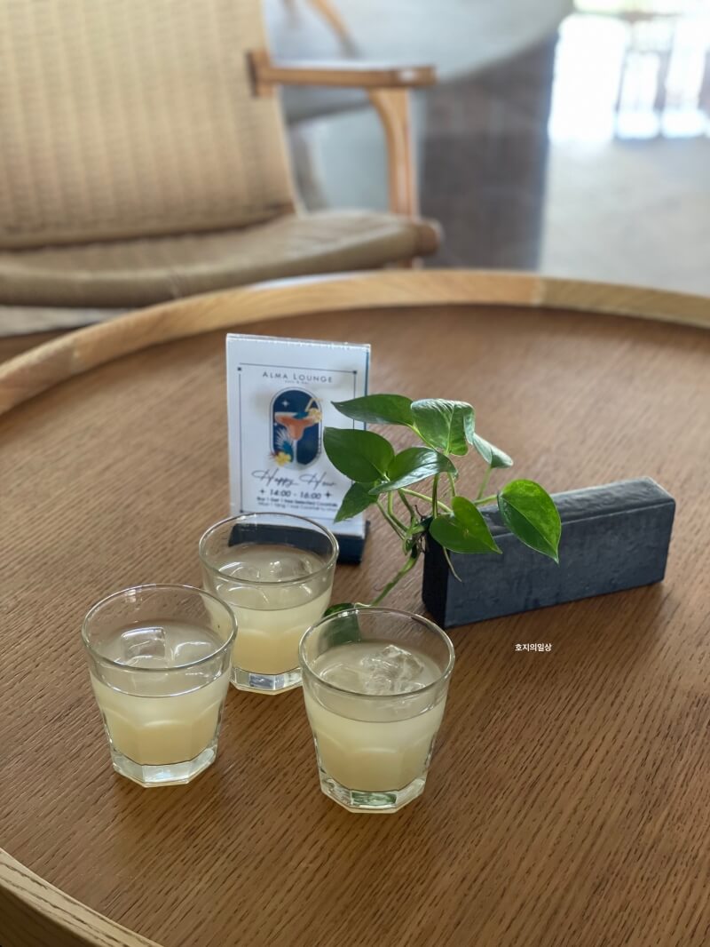 나트랑 알마 리조트 캄란 후기 - 웰컴 드링크