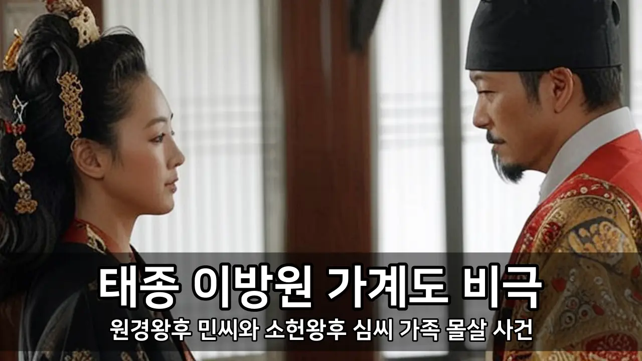 원경왕후 민씨와 소헌왕후 심씨 가족 몰살 사건 - 태종 이방원 가계도 비극