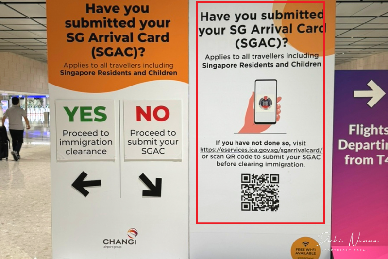 싱가포르 입국신고서 작성방법