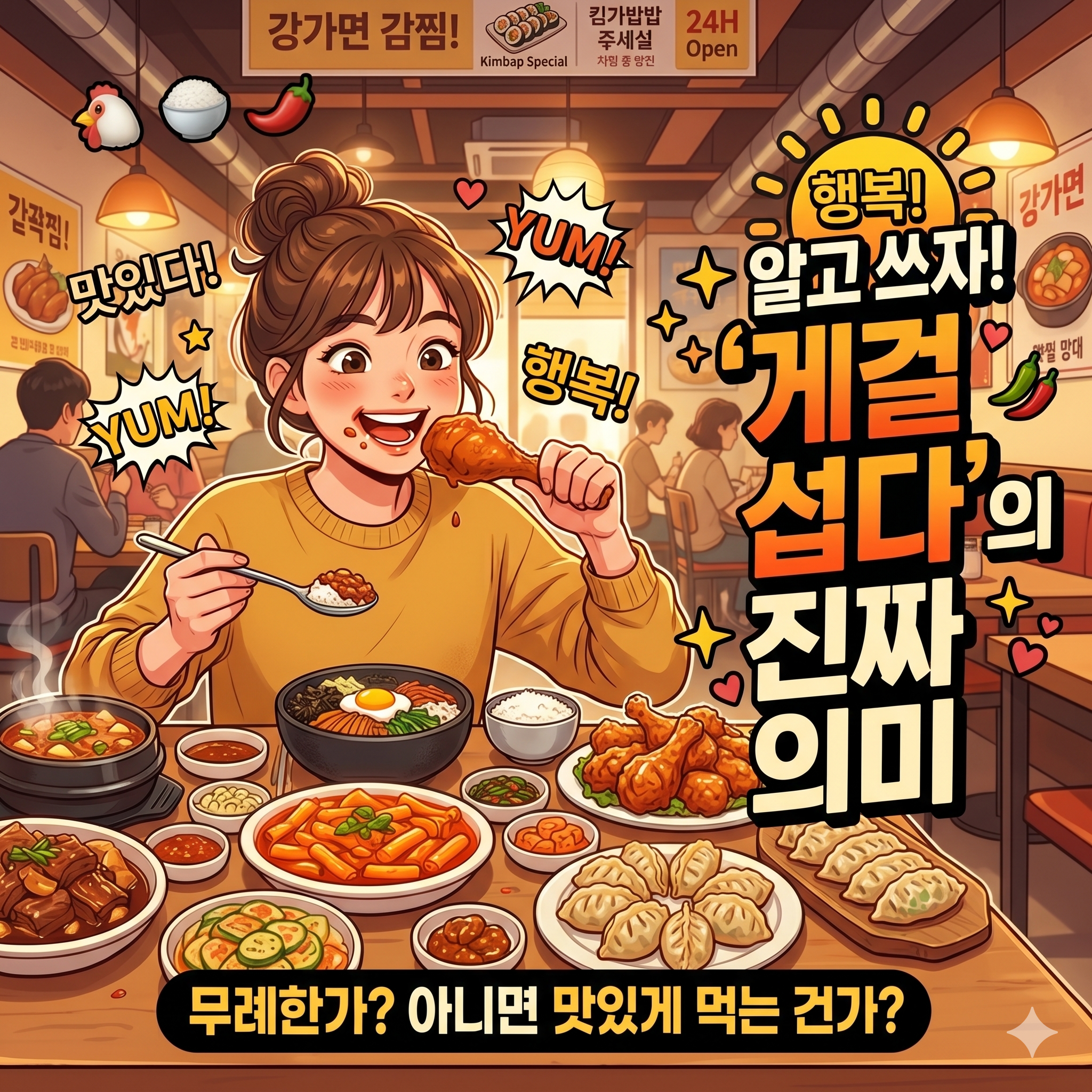 게걸스럽다 뜻과 유래, 풍부한 예시로 알아보는 우리말 정리