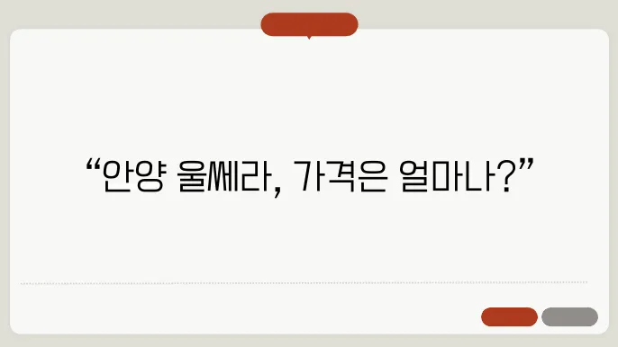 안양시 울쎄라 가격