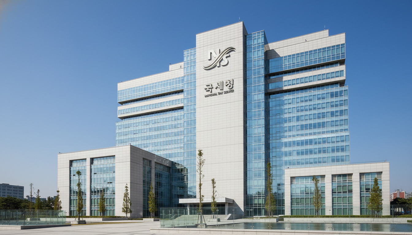 대한민국 국세청 건물의 전경 이미지