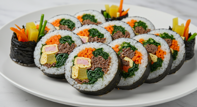 김밥 완성