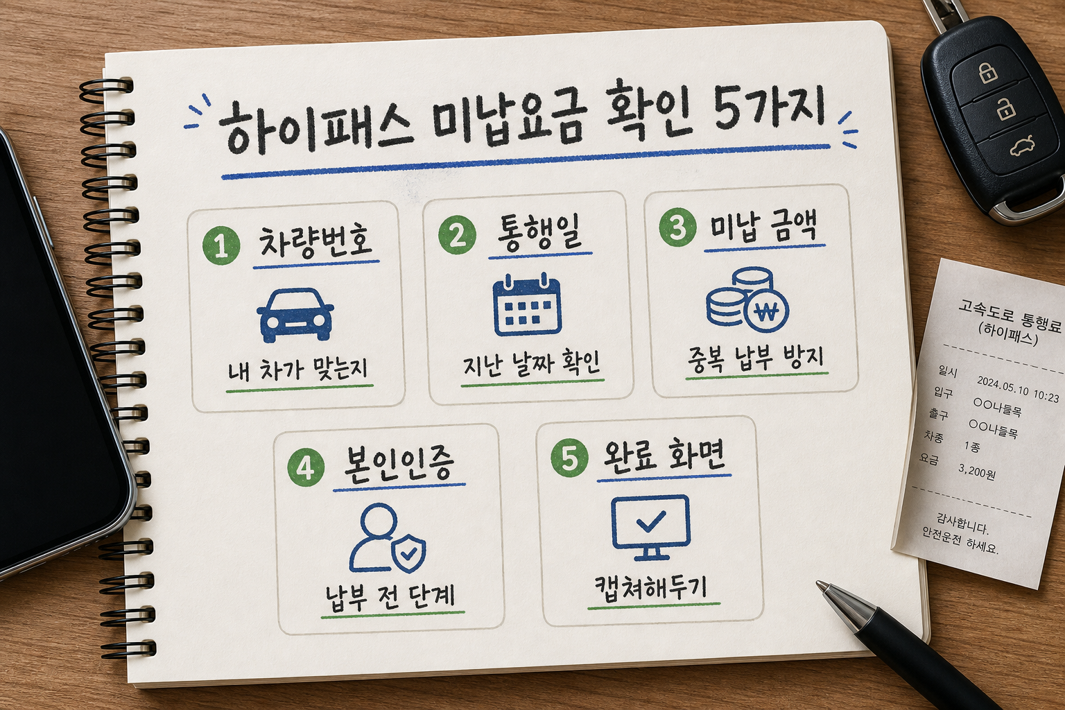 하이패스 미납요금 조회 전 확인할 차량번호와 납부 체크리스트