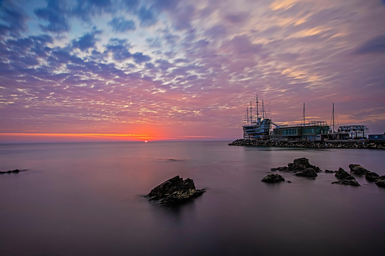 정동진 바닷가 해돋이 사진