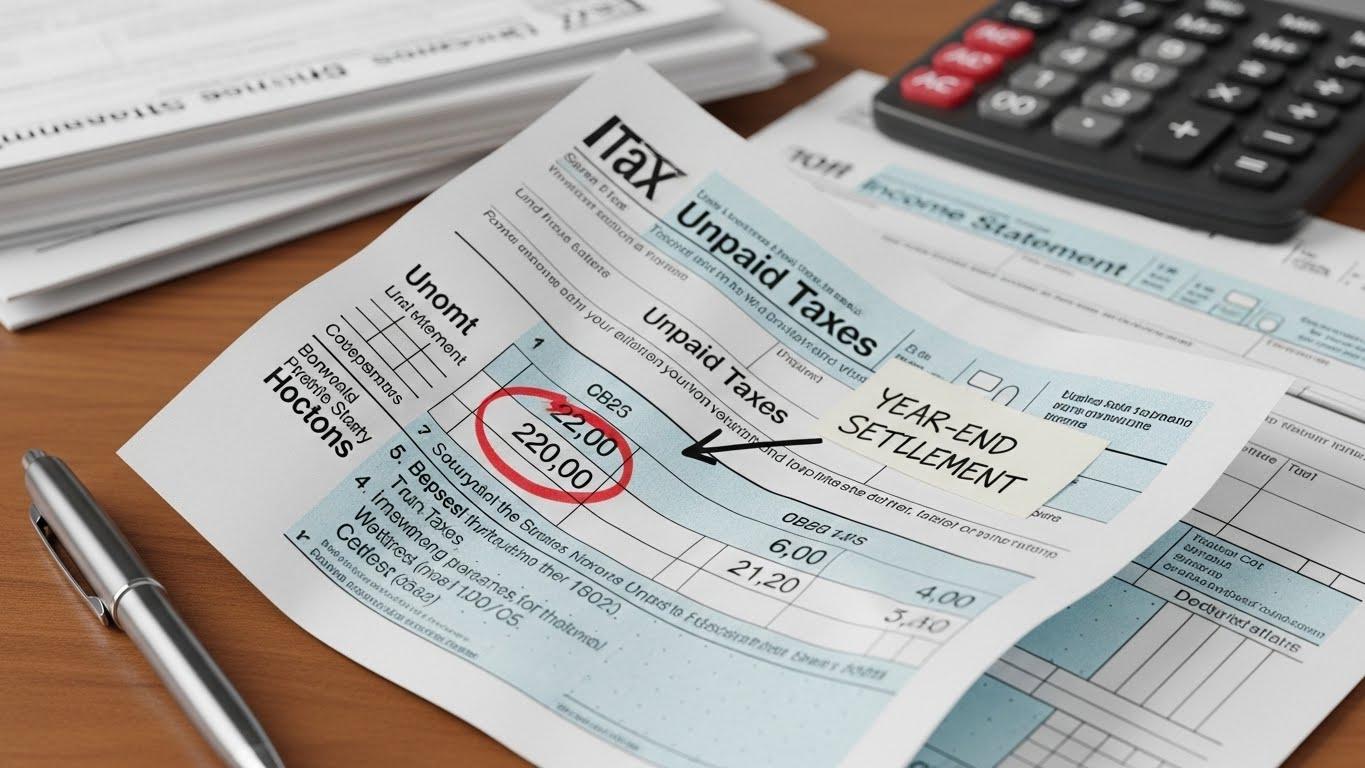 연말정산 때 미납 세금