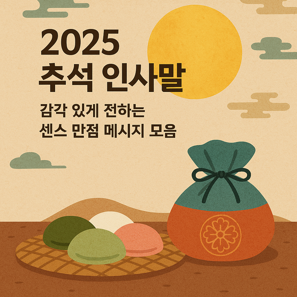 2025 추석 인사말, 감각있게 전하는 센스 만점 메시지 모음