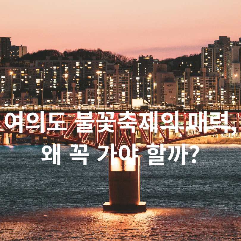 2025 여의도 불꽃축제 명당 &amp; 준비물 총정리