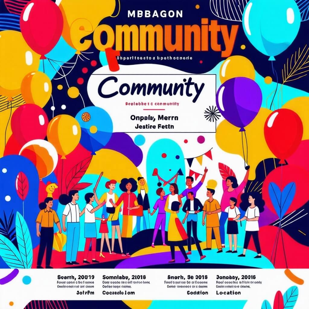 행사에 대한 정보를 담은 포스터 사진.