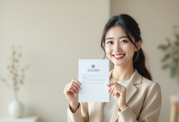 정책자금 신청 완료 후 기뻐하는 소상공인 모습