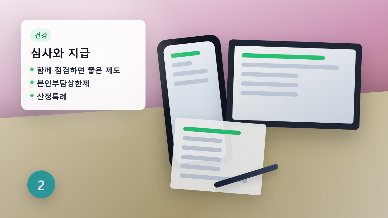 재난적의료비 지원율 안내 이미지