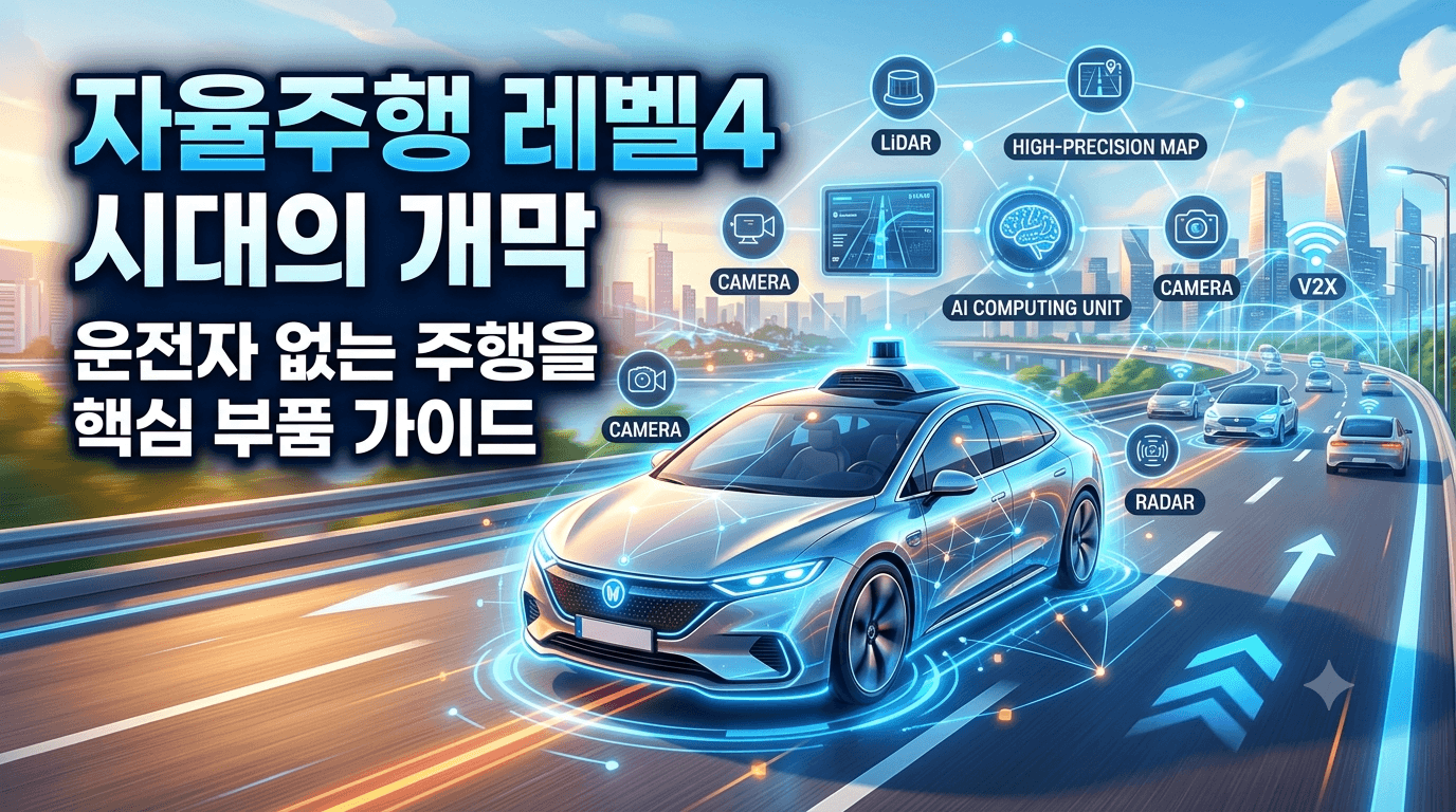 자율주행 레벨4 시대의 개막, 운전자 없는 주행을 가능케 하는 핵심 부품 가이드