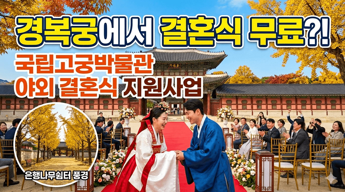 국립고궁박물관이 2026년, '국립고궁박물관 야외 결혼식 지원사업