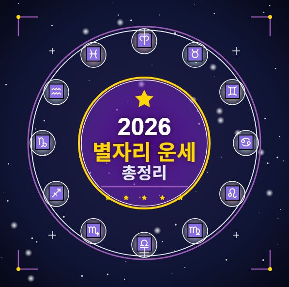 2026년 별자리 운세 총정리