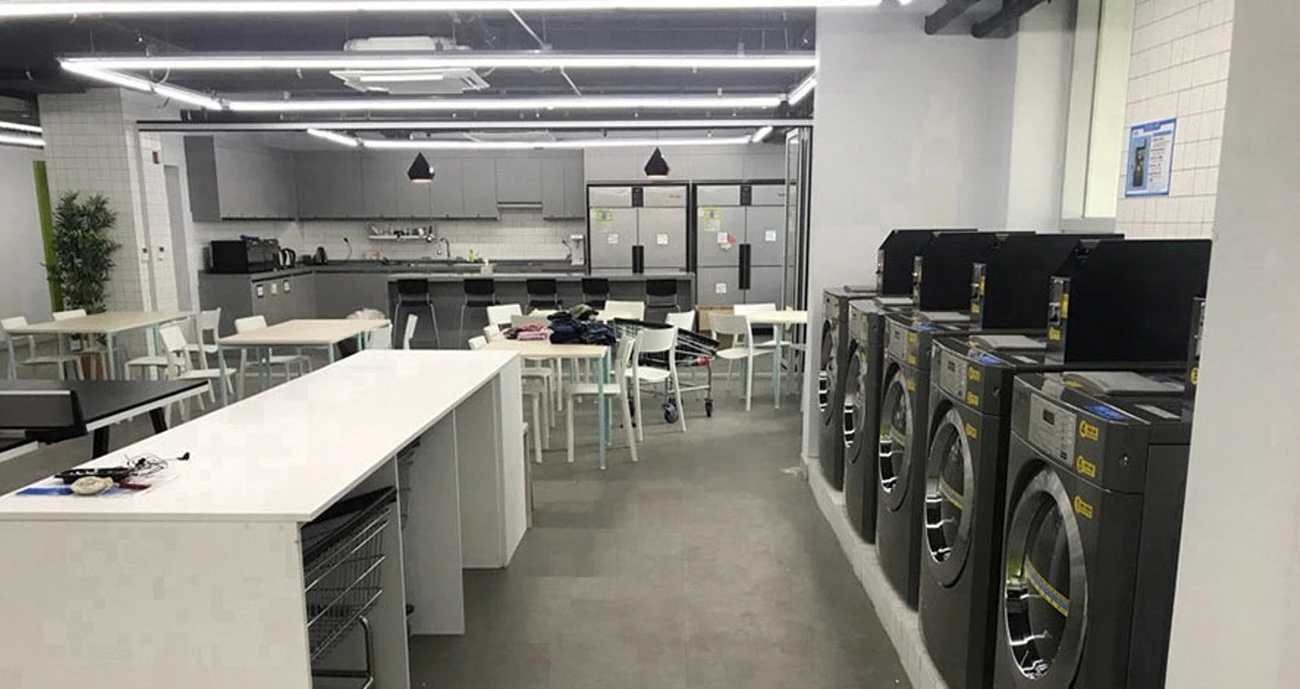 대학교 기숙사 코인세탁실