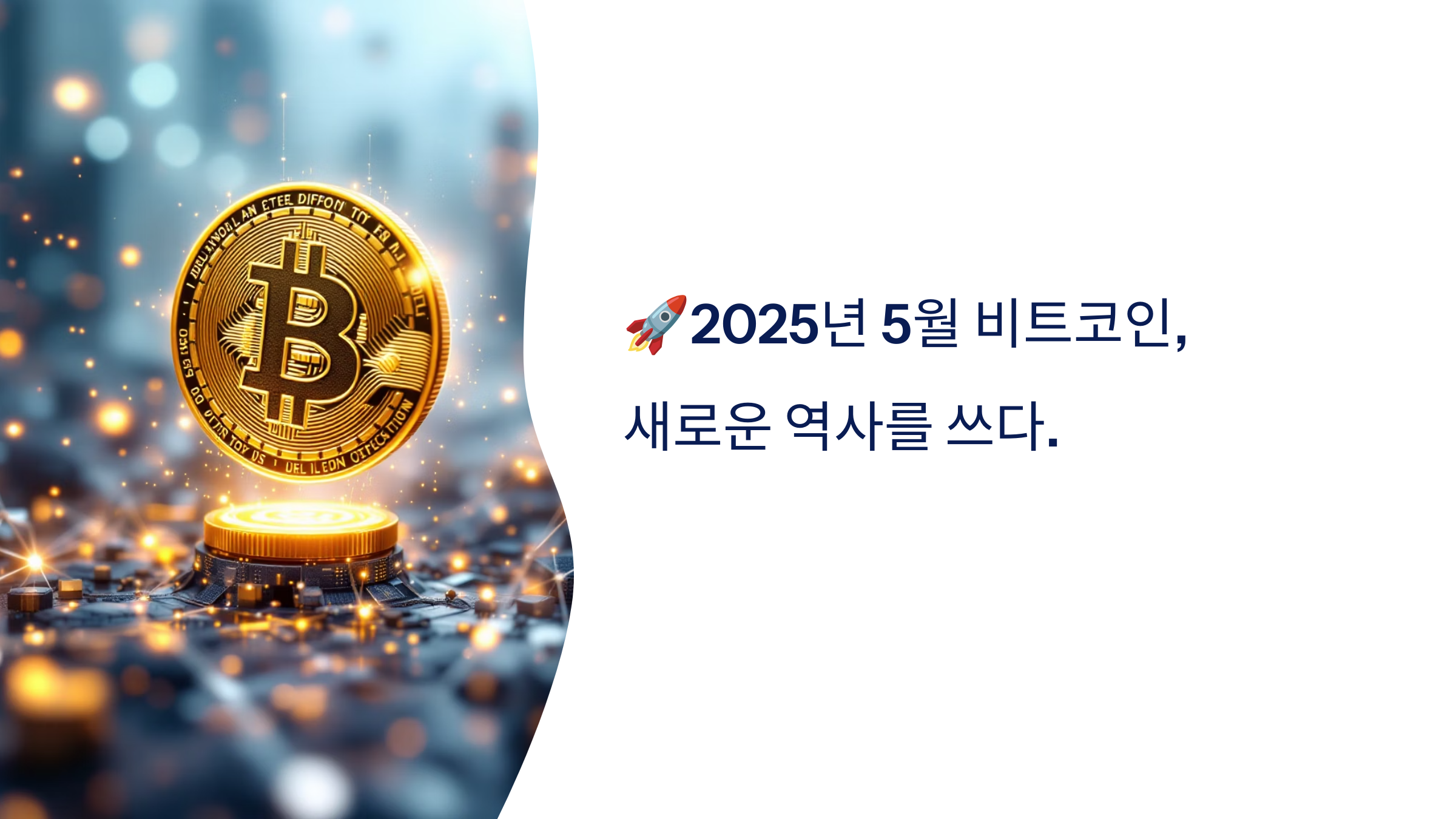 🚀 2025년 5월 비트코인, 새로운 역사를 쓰다.