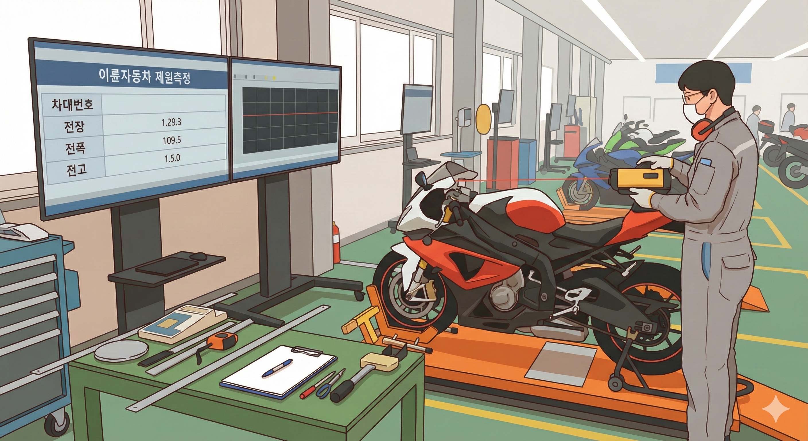 검사항목 2. 정기검사에서 "제원 측정" 이란?