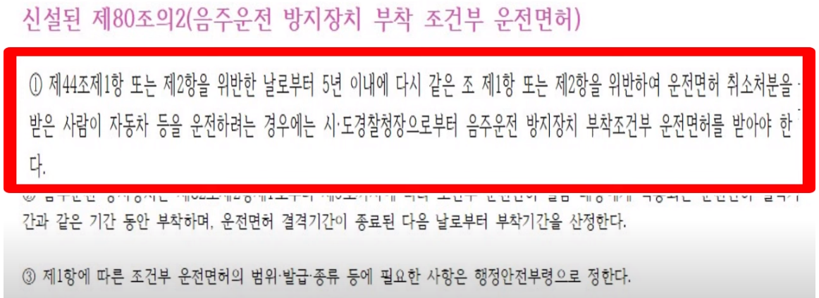 차량시동 잠금장치