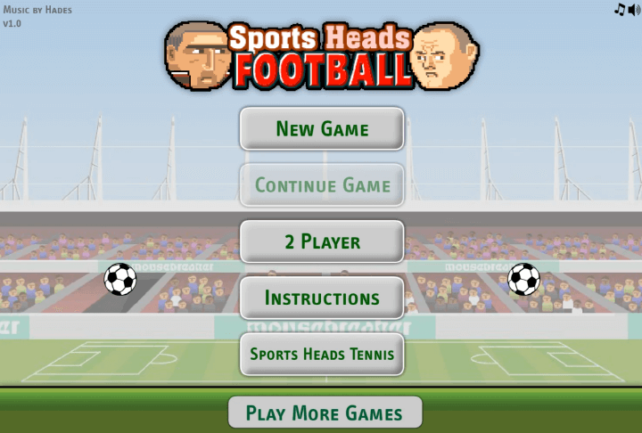 2인용-대두축구-플래시게임-메인-화면