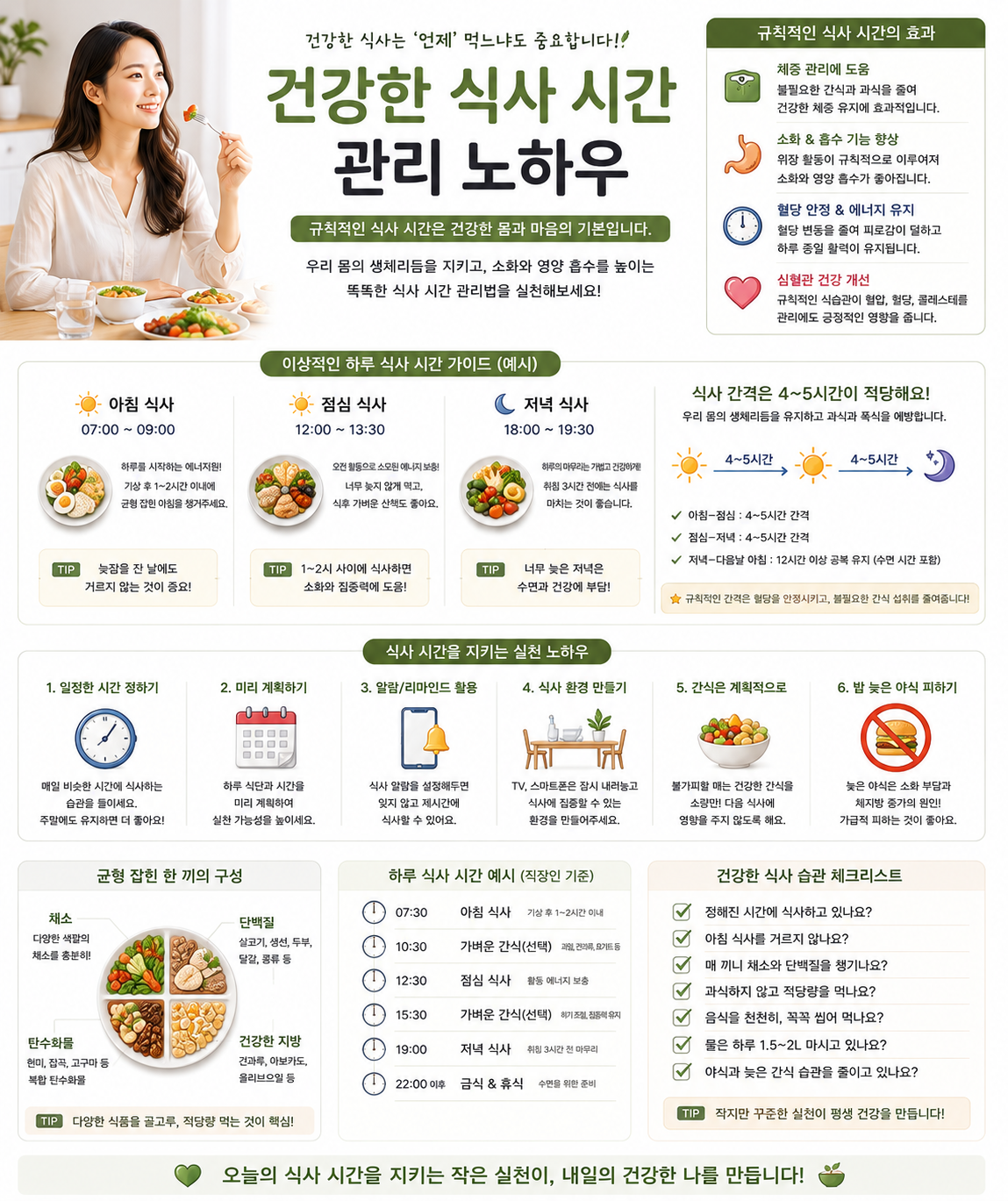 건강한 식사 시간 관리 노하우 관련 사진